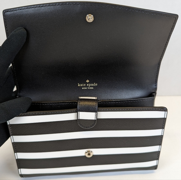 Kate Spade Laurel Way Winni Striped Crossbody Clutch | NWT - Picture 7 of 10
